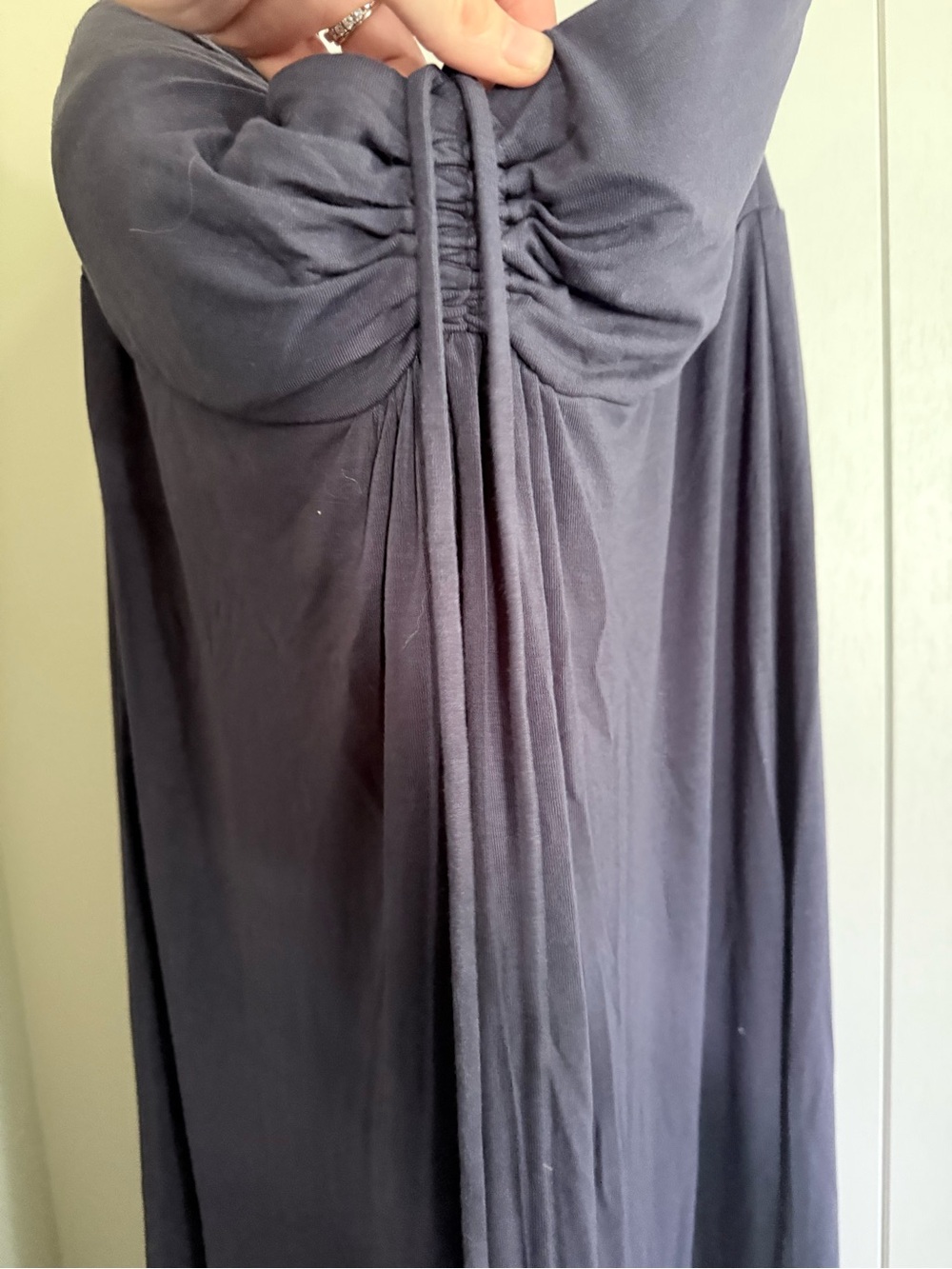 Tommy Bahama Navy Strapless Maxi with Front Tie - Picture 2 of 4